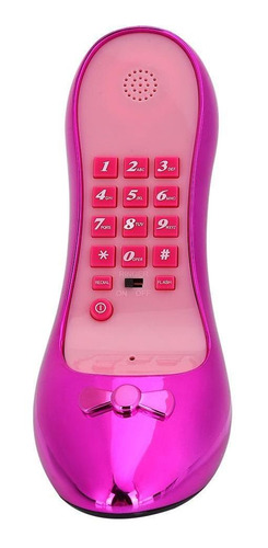 Teléfono Para El Hogar, Teléfono Elegante Electroplaca Púrpu