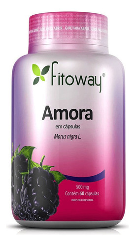 Amora Fitoway - 60 Cápsulas - Fitoway Sabor Sem sabor