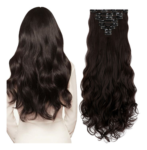 Extensiones De Cabello Con Clips, Set De 8 Piezas