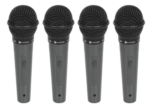 Kit 4 Microfones Profissional Kadosh K300 Igrejas Eventos