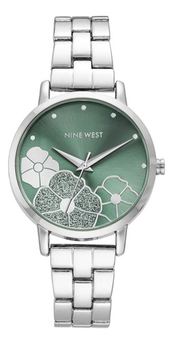 Reloj Nine West Brazalete Acero Para Mujer 36 Mm