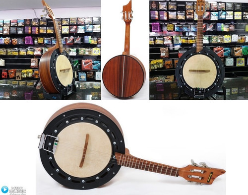 Imagem 5 de 5 de Banjo Eletroacústico Dember Natural Db01nt
