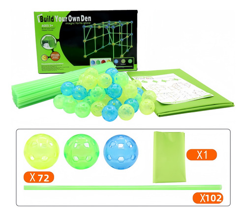 Conjunto De Brinquedos Infantis Para Construção De Tendas Lu
