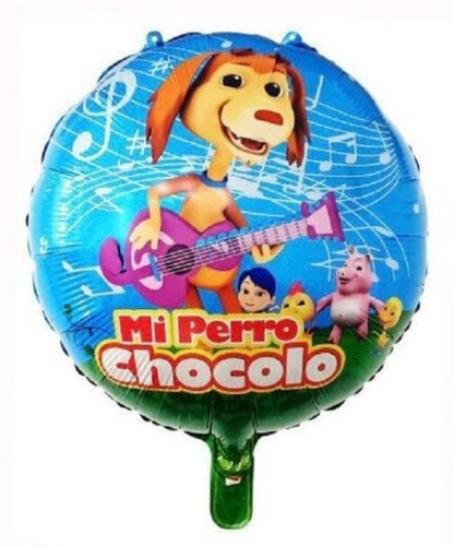 Globos Metalizados Mi Perro Chocolo 42 Cm Pack X 2 Unidades