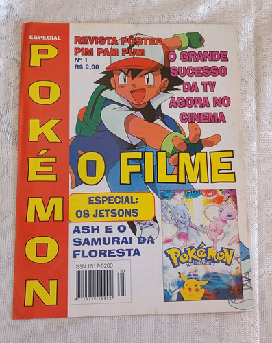Revista Pôster Pim Pam Pum Pokémon O Filme Nº 1 (Usado)