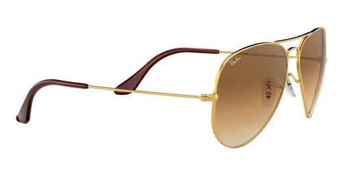 Lente De Sol Ray Ban Piloto Café Desvanecido Rb3025