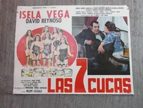 Comprar Vintage Cartel De Cine Lobby Card Isela Vega En Las 7 Cucas!