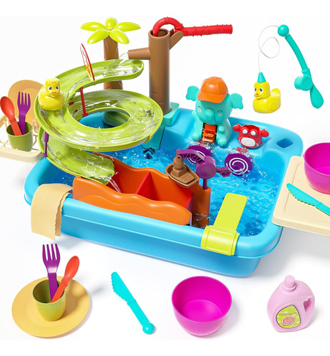 Cute Stone Fregadero De Juego Con Agua Corriente, Fregadero