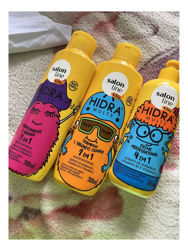 Shampoo 2 Em 1 Kids Hidra Multy 300ml | Salon Line