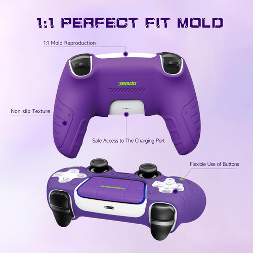 Js Funda Protectora De Silicona Suave Para Mando Ps5, Color
