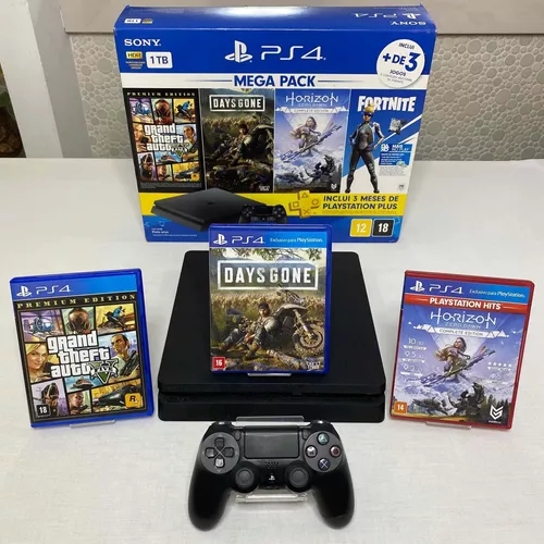 Ps4 Slim 1TB USADO + 3 JOGOS - Get Game