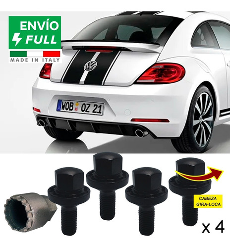 Tuercas De Seguridad Volkswagen Beetle Dune 2018 Garantia