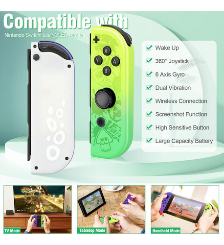 Controles Joystick Compatibles Para Nintendo Switch + Correa