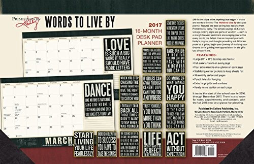 Words To Live By 2017 Desk Pad Planner Calendar