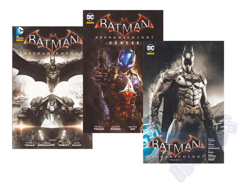 Hq Batman Arkham Knight Gênese Kit Com 3 Volumes