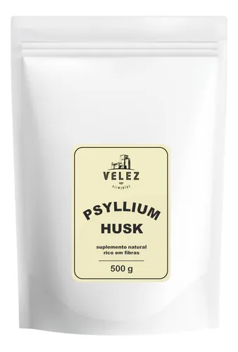 Psyllium Husk 500g Suplemento Natural Rico Em Fibras Premium
