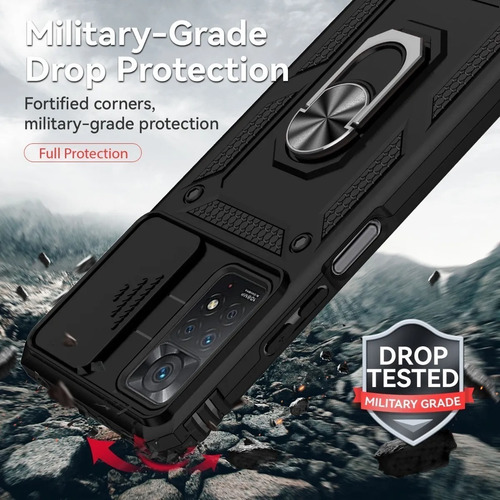 Imagen 2 de 7 de Xiaomi Redmi Note 11 / 11s / Pro Carcasa Armor Camshield