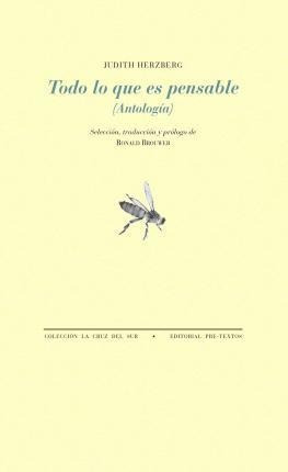 Todo Lo Que Es Pensable : Antología - Ronald Brouwer