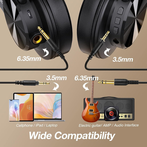 Auriculares Supraaurales Bluetooth Oneodio A70, Auriculares