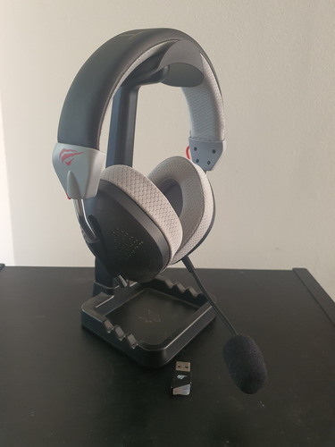 Headset Gamer Sem Fio Havit Fuxi H4 2.4hz Bluetooth Cinza (Usado)