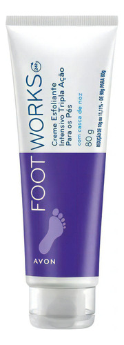 Crema exfoliante para pies Avon Foot Works Ints de triple acción, 90 g