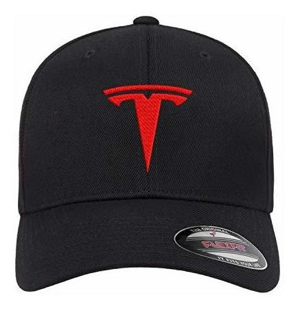 Tesla Motors Flex Fit Hat Gorra De Béisbol Con Borde Plano Y