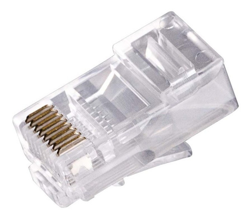 Funda 10 Conectores Powest Rj-45 Cat6a Modular 8p8c Plástico