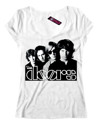 Remera The Doors Jim Morrison 9 Mujer Estampado Digital, Dtg