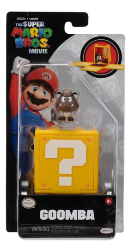 Super Mario Bros Movie - Goomba Mini Figura Con Bloque