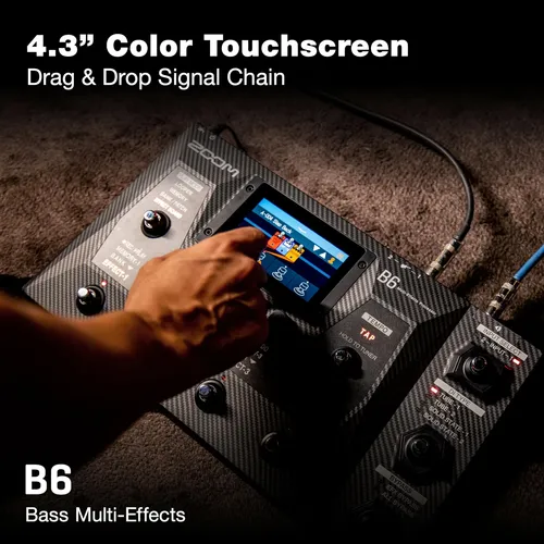 Zoom B6 Bass Multi-effects Processor With 100+ | Parcelamento sem