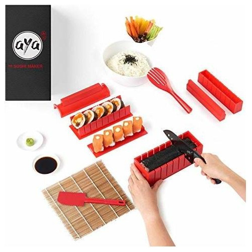 Kit De Fabricacion De Sushi Profesional 12 Piezas Aya Sushi