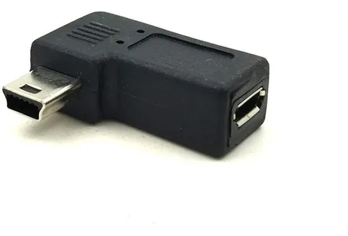 Adaptador Duttek Micro Usb A Mini Usb, 90 Grados/m-f