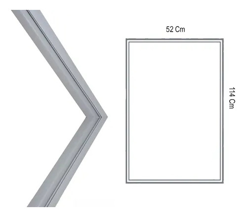 Gaxeta F170 Para Electrolux Freezer Refrigerador Vertical Cinza (Usado)