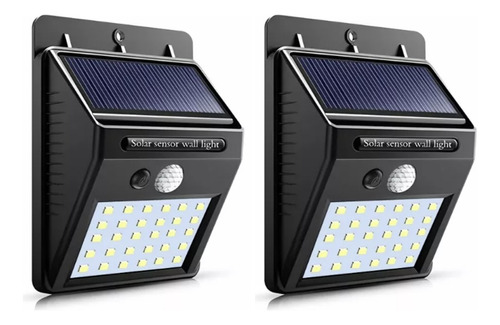 Lampara Solar Luz Exterior Con Sensor Movimiento Impermeable