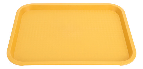 Bandeja De Comida Rápida Amarilla, Rectangular, Gruesa, Anti