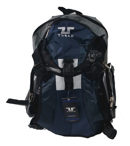 Mochila Ez-fit Color Rojo, Azul Y Negro Marca Tusah