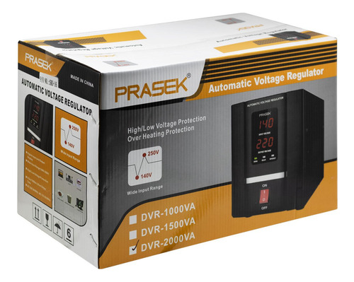 Estabilizador De Voltaje Servomotor 2000va Dvr-2000va Prasek