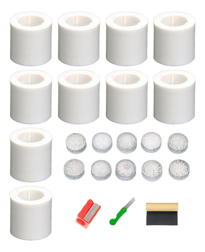 10pcs Billard Cue Stick Ferrules Set Compacto Instalación