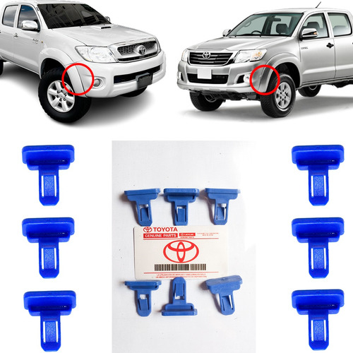 Kit Clips Extension Buches Parachoque De Toyota Hilux Kavak