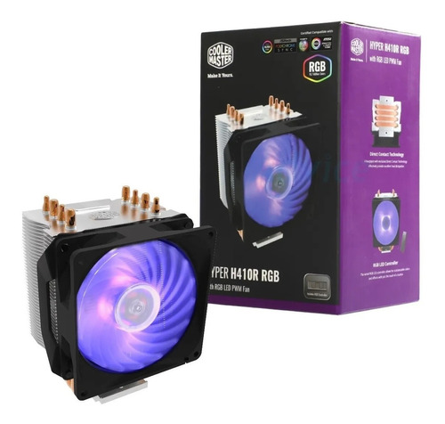 Cooler Hyper H410r Rgb Lighting Pwm Cooler Master Intel Amd