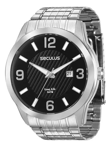 Relógio Seculus Masculino 28837g0svna1 Com Nf