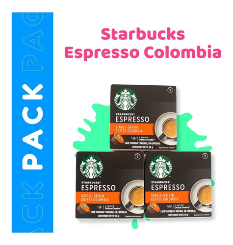 Espresso, Capsulas De Café Starbucks, Cartón De 3 Cajitas.
