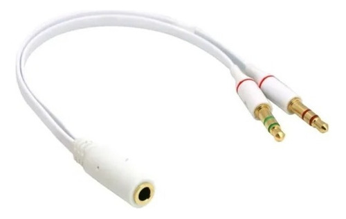 Cable Adaptador Divisor De Audio Microfono Y Auricular Clic