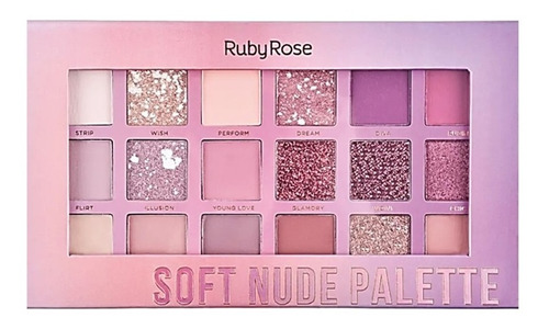 Paleta De Sombra Soft Nude Feels Ruby Rose / Lançamento