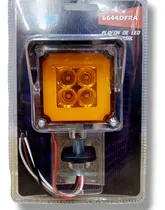 Comprar Plafon Luz Lateral 4 Led Ambar\u002Frojo Tipo Semáforo Camiones