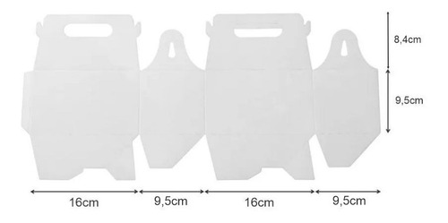 Imagen 3 de 4 de Cajita Feliz Cfz2 Sublimable X 100u Packaging Sublimar