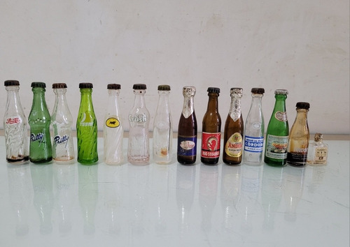 Botellitas Miniatura Extra Mini Antigua Colección 14 Lote Vr (Usado)