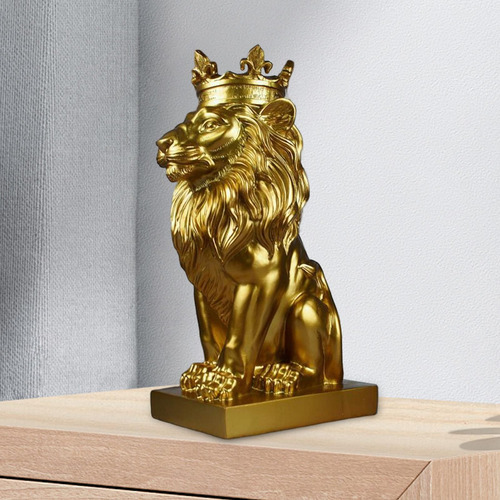 Estátua De Estilo Europeu Ornamento Resina Áureo