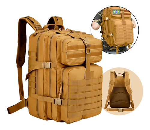 Mochila Militar Tática Impermeável 50 L Diversas Cores