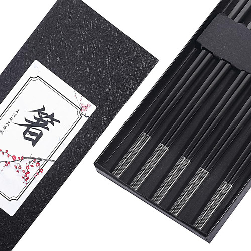 Palillos De Metal Reutilizables De Acero Inoxidable Chapado